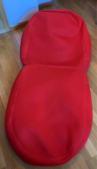 Puf Doble Rojo