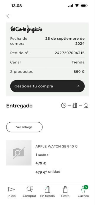 Apple Watch 10 46mm Negro