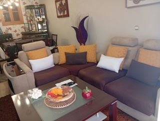 Sofá rinconera 5 plazas beige