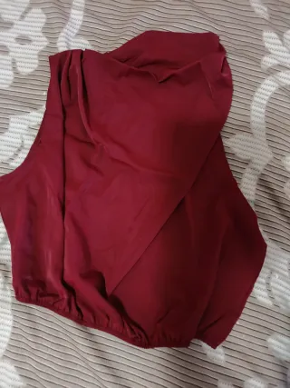 Traje dos piezas fiesta mujer rojo