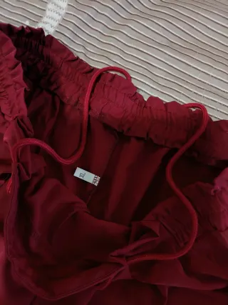 Traje dos piezas fiesta mujer rojo