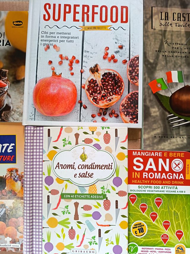Lotto 6 Libri Cucina Cibo Salute