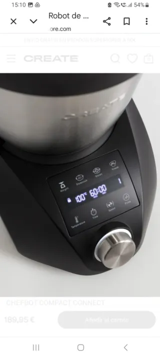 Robot de cocina CHEFBOT COMPACT CONNECT