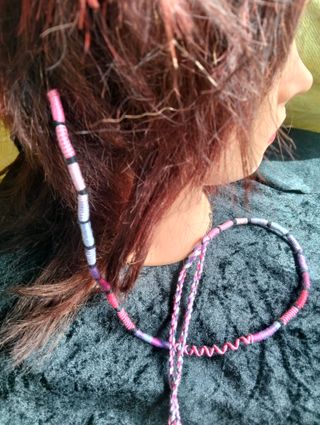 Collana fatta a mano in cotone