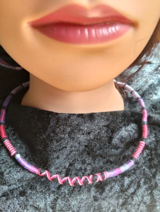 Collana fatta a mano in cotone