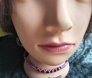 Collana fatta a mano in cotone