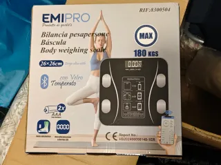 Báscula Inteligente Bluetooth Negra