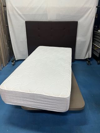 Base Tapizada y Colchón Visco 90x190