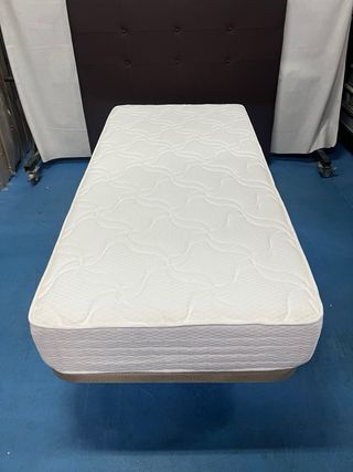Base Tapizada y Colchón Visco 90x190