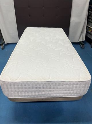 Base Tapizada y Colchón Visco 90x190