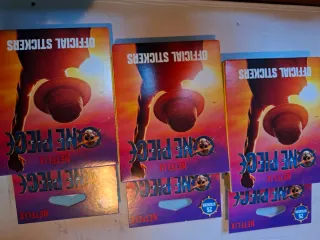 Set 3 Pacchi Adesivi Ufficiali One Piece Netflix