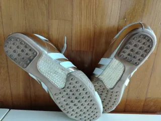 Scarpe donna oro e bianche