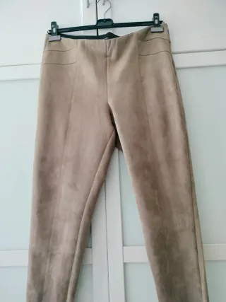 Pantalón Zara Mujer TXXL Beige