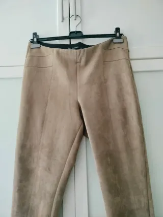 Pantalón Zara Mujer TXXL Beige