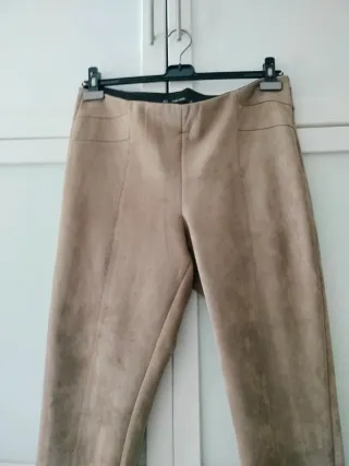 Pantalón Zara Mujer TXXL Beige