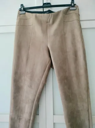 Pantalón Zara Mujer TXXL Beige