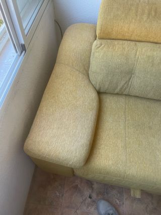 Sofá Cama Amarillo Tela