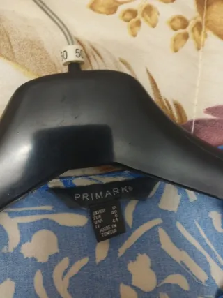 Abito fresco fantasia blu e bianco