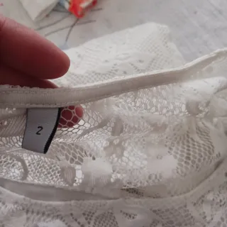 Vestido de encaje blanco talla M