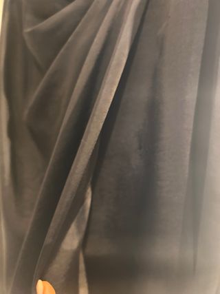 Falda larga drapeada