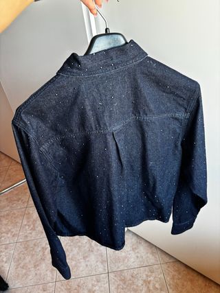 Camicia jeans Only con strass Tg. M