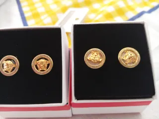 Pendientes Versace Medusa Oro Negro