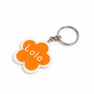 Llavero personalizado con nombre – Flor