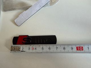 Logo S-Line Audi Negro