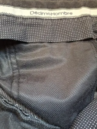 Pantalón vestir gris hombre