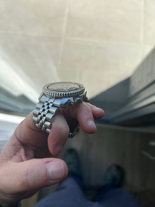 Seiko 5 GMT Automático Negro/Plata