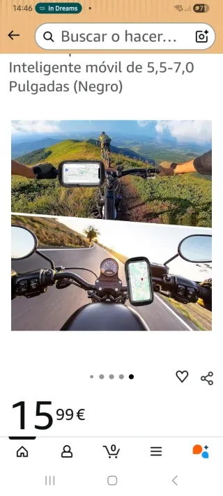 Funda porta móvil bicicleta/motocicleta resistente