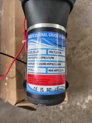 Bomba de agua 12V Profesional FL-40