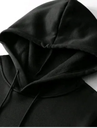 Sudadera Negra Estilo Anime Lofi/Manga