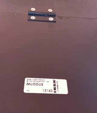 Mesa plegable Ikea Muddus negra