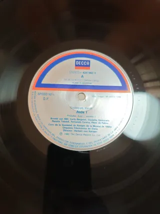 Vinilo Aída de Giuseppe Verdi