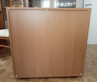 Armario bajo con llave madera y metal