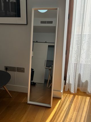 Espejo cuerpo entero blanco 40x150 cm