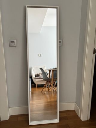 Espejo cuerpo entero blanco 40x150 cm