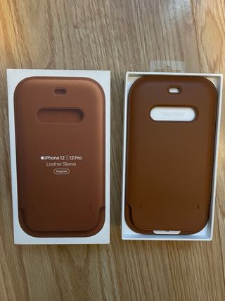 Funda Apple iPhone 12/12 Pro Cuero Marrón MagSafe