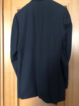 Blazer uomo Christian Dior blu con bottoni oro