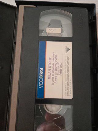 VHS calcio vintage Milan Story 90 anni di leggenda