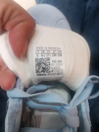 Zapatillas Adidas Talla 37 1/3 Azul y Naranja