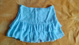 Gonna Primark azzurra a balze