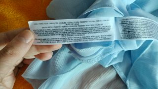 Gonna Primark azzurra a balze