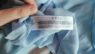 Gonna Primark azzurra a balze