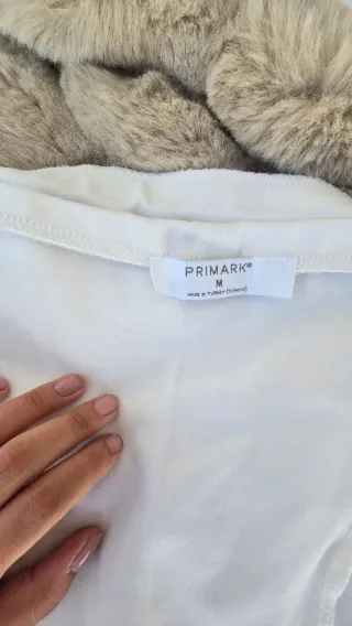 Falda skater blanca corta