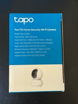 Cámara Seguridad Tapo WiFi 1080p Pan/Tilt