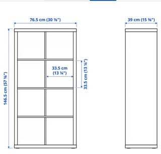 Estantería KALLAX 77x147cm + cajones