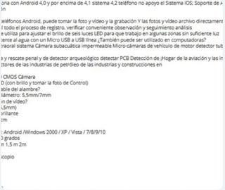 Endoscopio 3 en 1 USB/Type-C/Micro USB