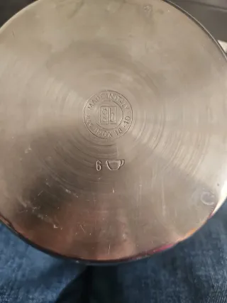 Caffettiera da 6 tazze in acciaio